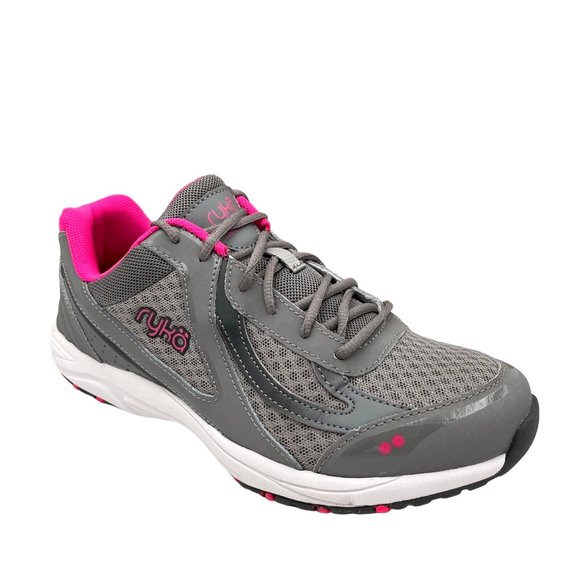 Ryka Women's Dash 3 High-performance Walking Shoes Size 7-7.5 Wide Gray Pink - Picture 1 of 16